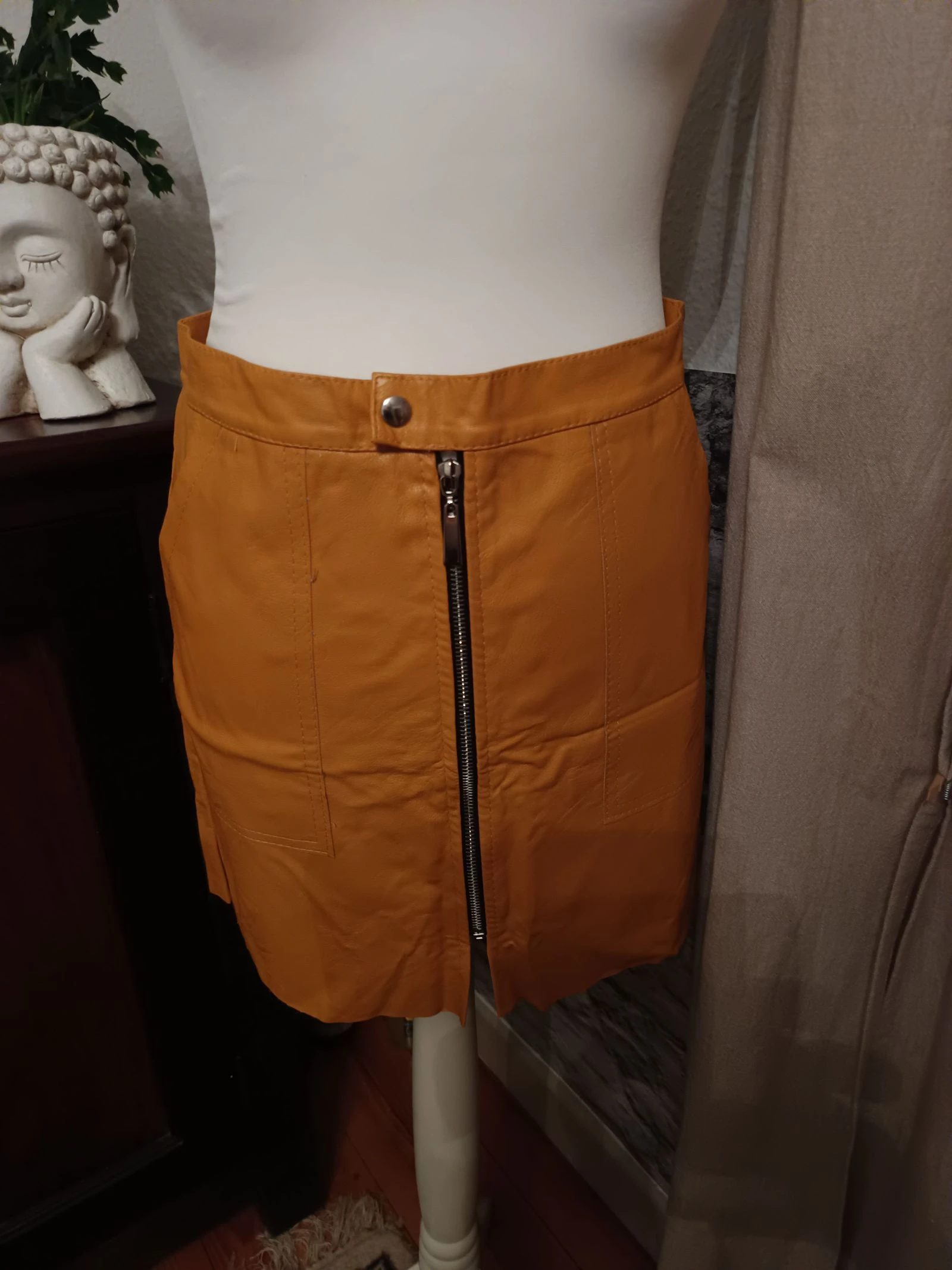 Leather-look skirt size L – photo 4